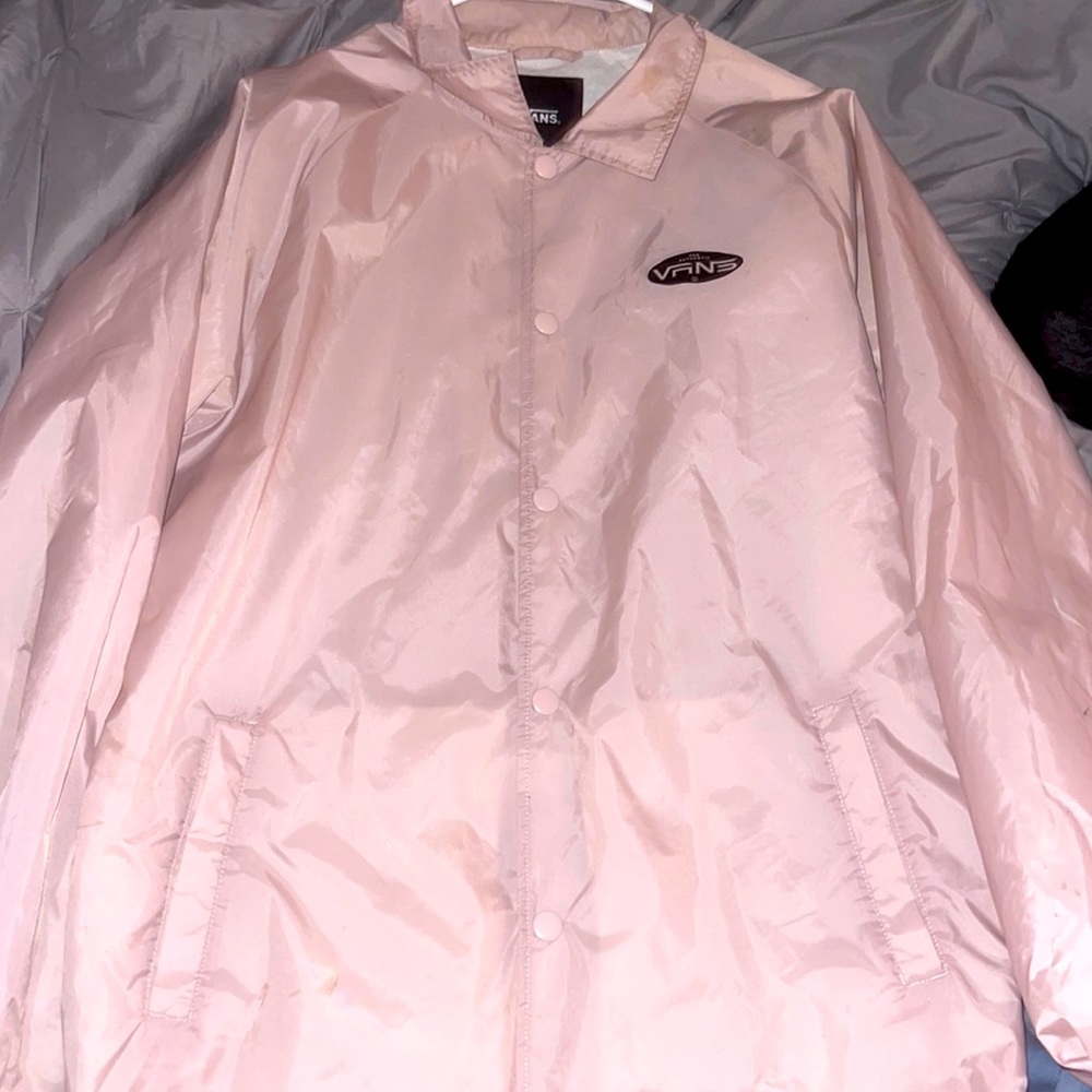 Vans Rain jacket with drawstring at bottom. Size Large.